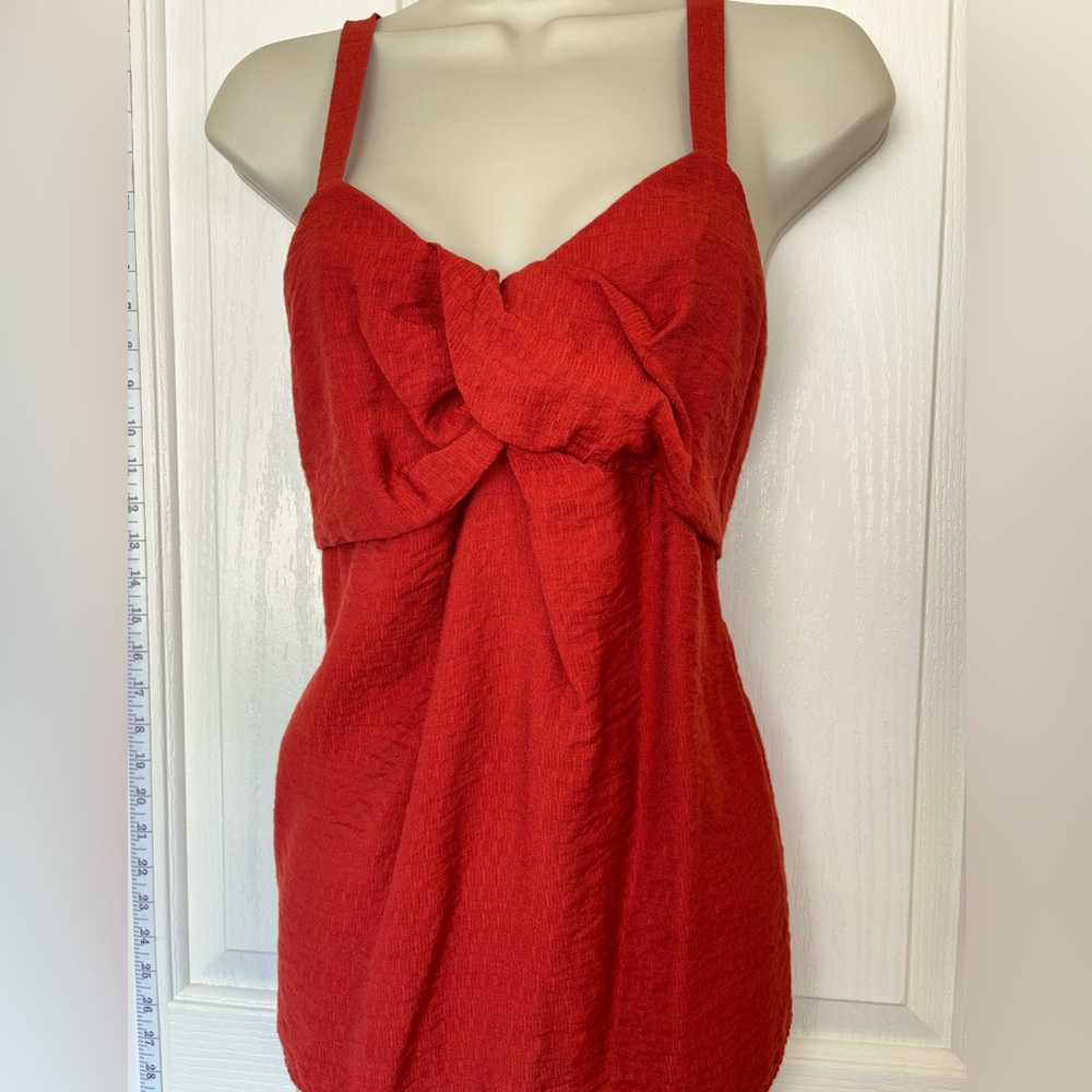 Simply Vera Vera Wang Rust Textured Blouse